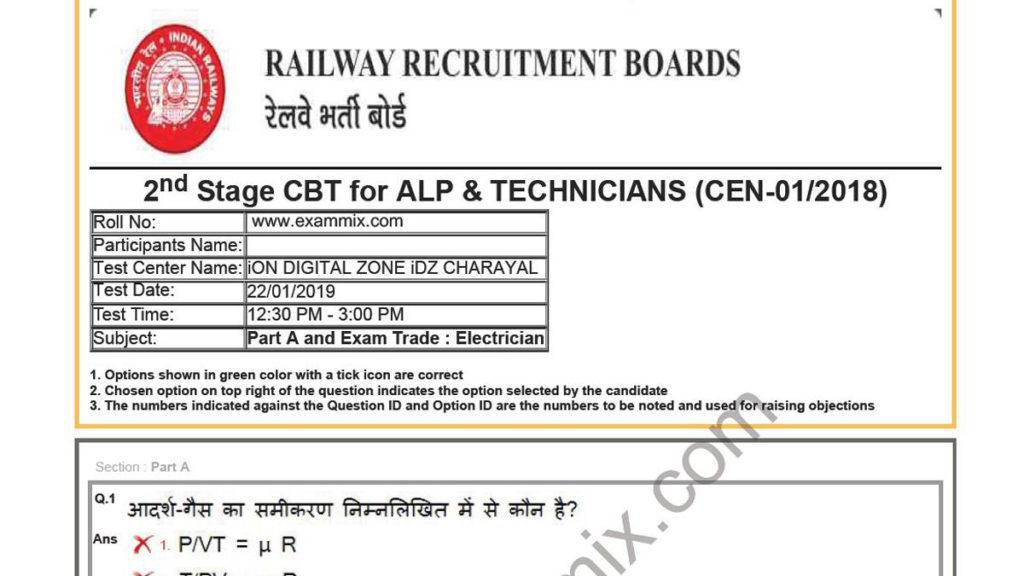 gk for alp cbt 2