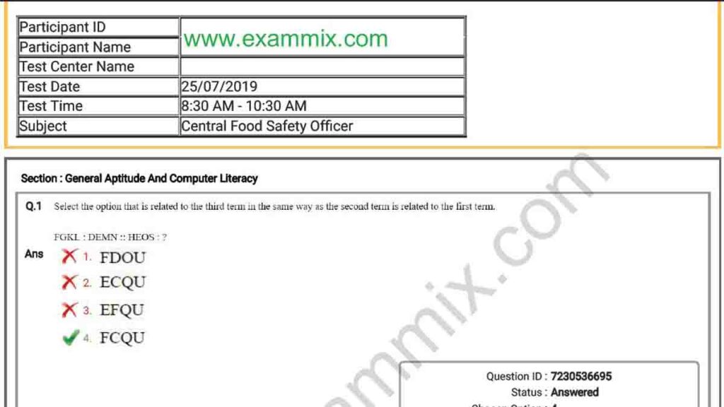 Central Food Safety Officer